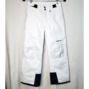 ARCTIX‎ KIDS WHITE SNOW PANTS REINFORCED KNEES & WATER RESISTANT MEDIUM